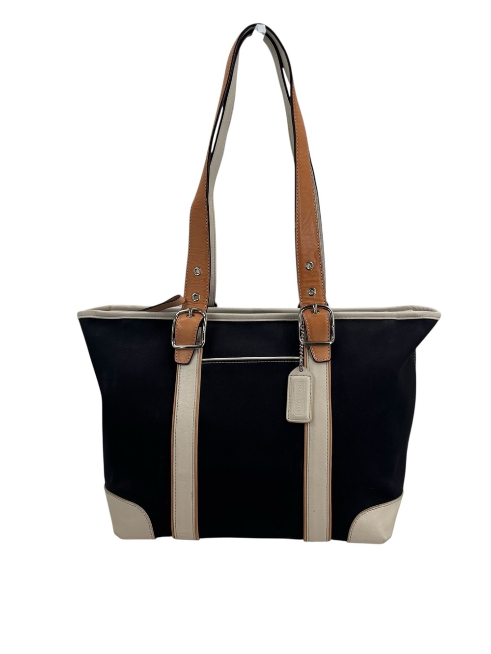 Coach Hampton Navy Blue Canvas Market Tote Bag 7740 Vintage Y2K - Picture 8 of 8